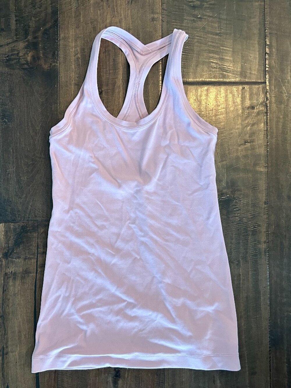 LULULEMON Cool Racerback II Heathered Purple Pink Yoga Tank Top Size 4